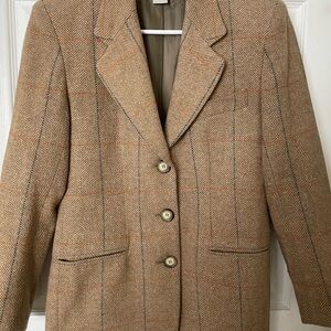 The Limited Tan Herringbone Blazer